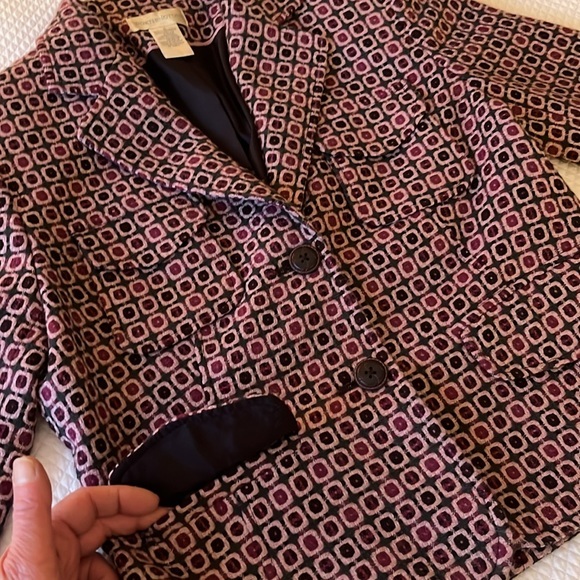 Vintage Worthington Mulberry Duchess Blazer Size 4 - Picture 6 of 12